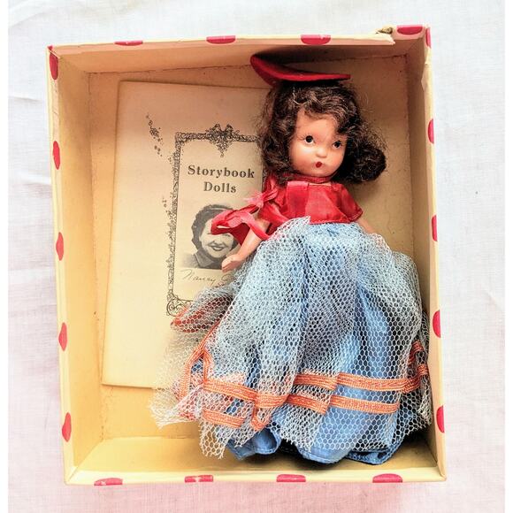 Nancy Ann Storybook Doll See Saw Marjory Daw #177 Original Box & Leaflet 1936-47 - Picture 3 of 11